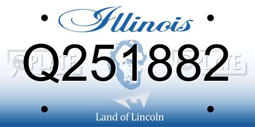 Q251882 Illinois License Plate