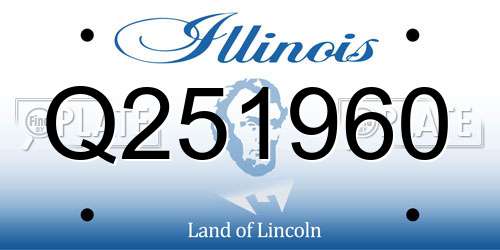 Q251960 Illinois License Plate