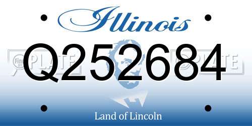 Q252684 Illinois License Plate