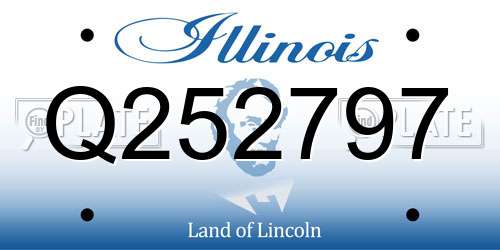 Q252797 Illinois License Plate