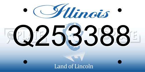 Q253388 Illinois License Plate