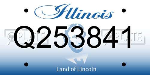 Q253841 Illinois License Plate