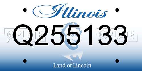 Q255133 Illinois License Plate