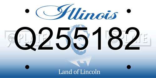 Q255182 Illinois License Plate
