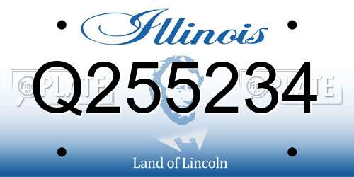 Q255234 Illinois License Plate