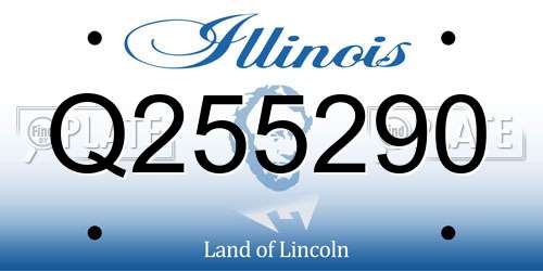 Q255290 Illinois License Plate