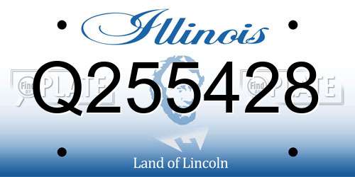 Q255428 Illinois License Plate
