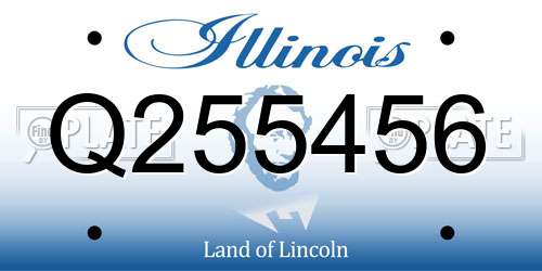 Q255456 Illinois License Plate