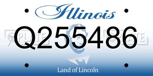 Q255486 Illinois License Plate