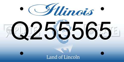 Q255565 Illinois License Plate