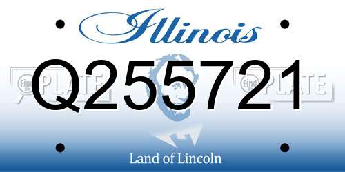 Q255721 Illinois License Plate