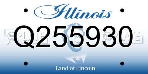 Q255930 Illinois License Plate