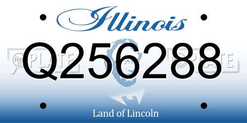 Q256288 Illinois License Plate