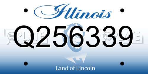Q256339 Illinois License Plate