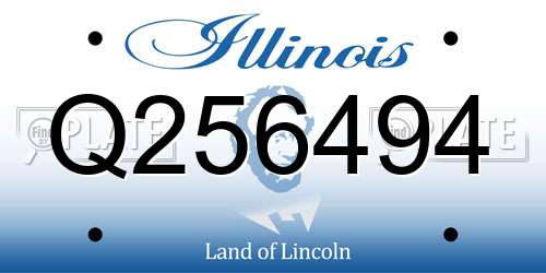 Q256494 Illinois License Plate