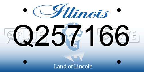 Q257166 Illinois License Plate