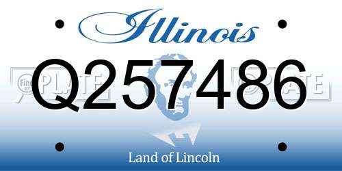Q257486 Illinois License Plate