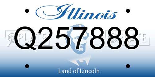 Q257888 Illinois License Plate