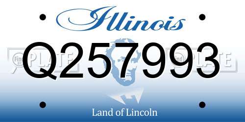 Q257993 Illinois License Plate