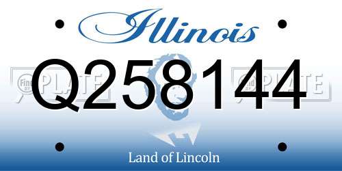 Q258144 Illinois License Plate