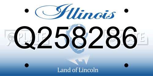Q258286 Illinois License Plate