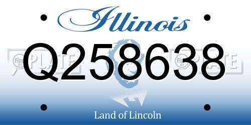 Q258638 Illinois License Plate