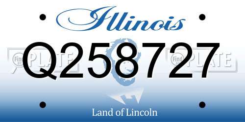 Q258727 Illinois License Plate