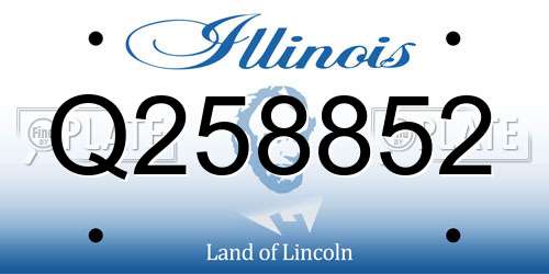Q258852 Illinois License Plate