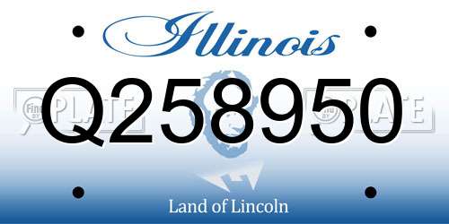 Q258950 Illinois License Plate