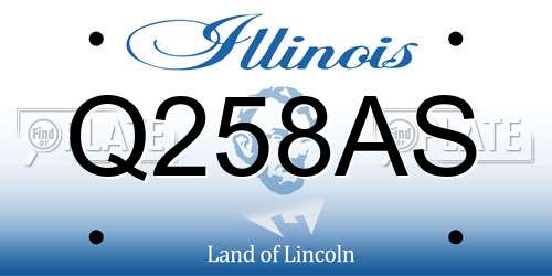 Q258AS Illinois License Plate