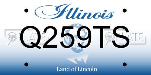 Q259TS Illinois License Plate