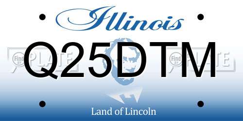 Q25DTM Illinois License Plate