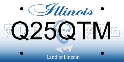 Q25QTM Illinois License Plate