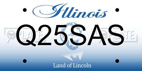 Q25SAS Illinois License Plate