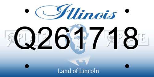 Q261718 Illinois License Plate