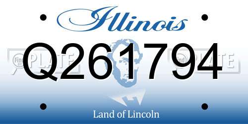 Q261794 Illinois License Plate