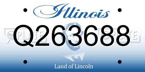 Q263688 Illinois License Plate