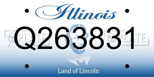 Q263831 Illinois License Plate