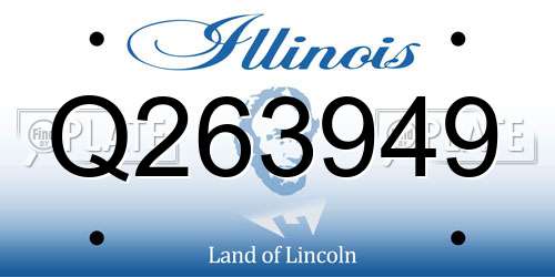 Q263949 Illinois License Plate