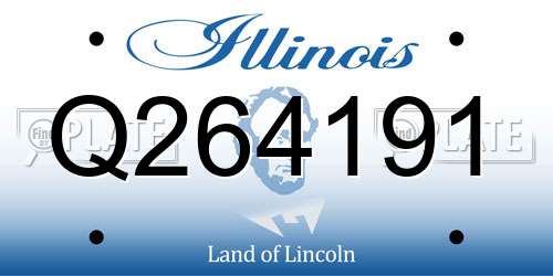 Q264191 Illinois License Plate