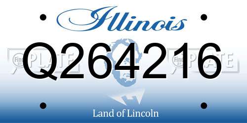 Q264216 Illinois License Plate