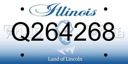 Q264268 Illinois License Plate