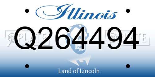 Q264494 Illinois License Plate