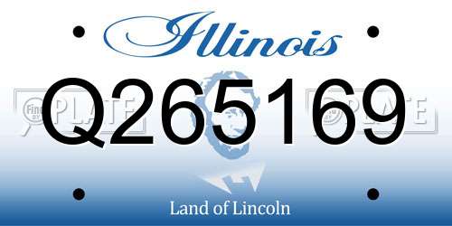 Q265169 Illinois License Plate