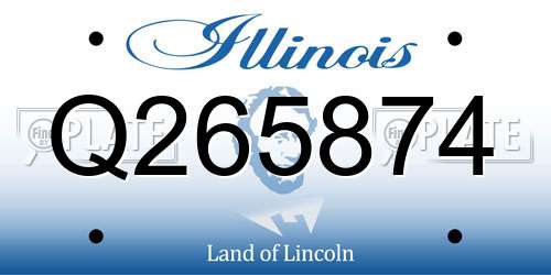 Q265874 Illinois License Plate