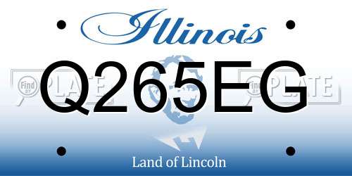 Q265EG Illinois License Plate