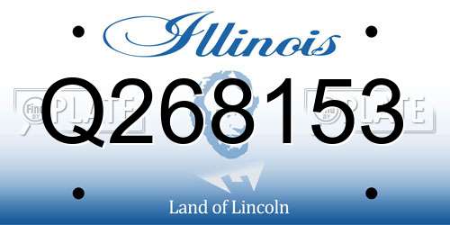 Q268153 Illinois License Plate
