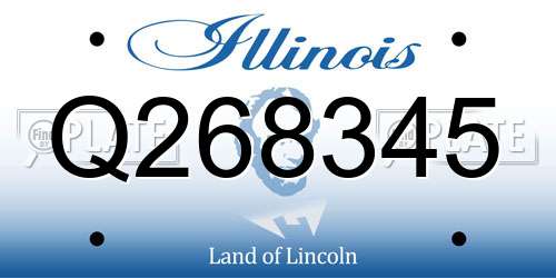 Q268345 Illinois License Plate