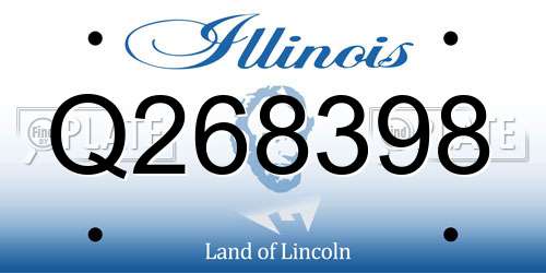 Q268398 Illinois License Plate