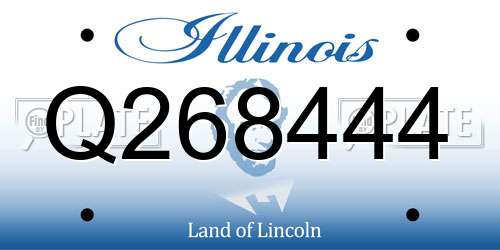 Q268444 Illinois License Plate
